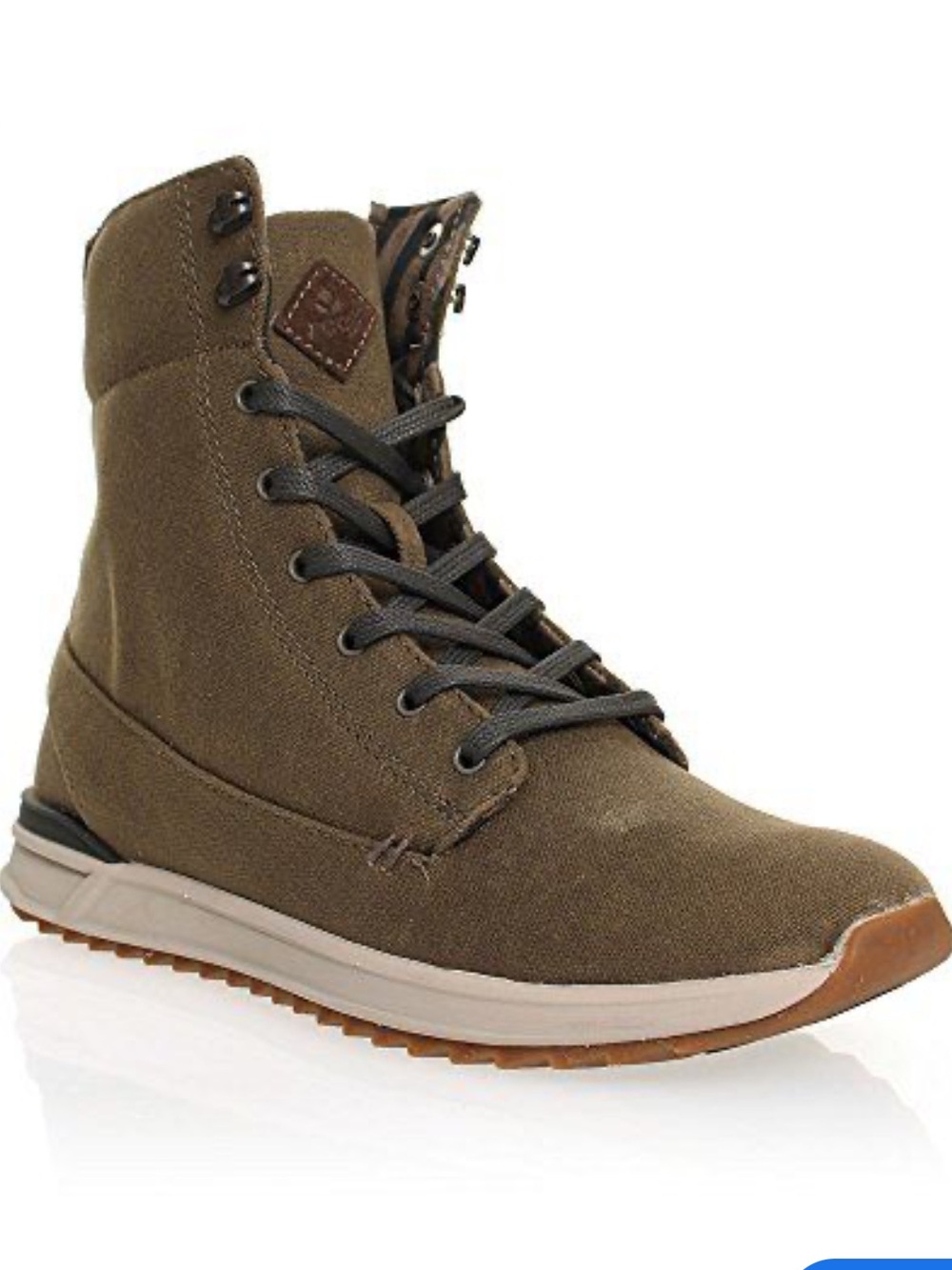 Reef Women’s Rover  High-Top Canvas Boot in Olive